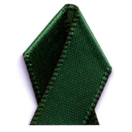 PAPILION Papilion R074400230587100Y .88 in. Double-Face Satin Ribbon 100 Yards - Forest Green R074400230587100Y